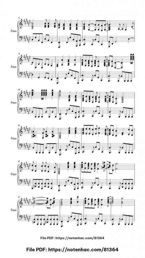 Knockin' on Heavens Door piano sheet music free pdf