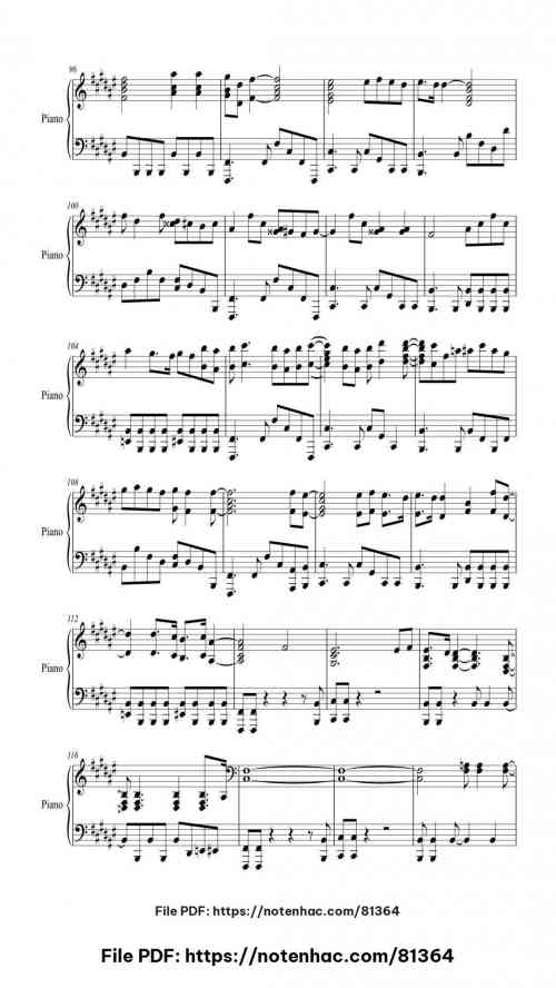Knockin' on Heavens Door piano sheet music free pdf