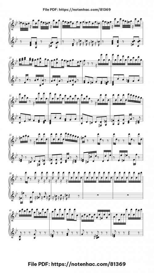 La Campanella by Franz Liszt Level Intermediate 5 La Campanella piano sheet music free pdf