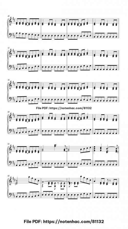 Last Christmas (Instrumental Version) piano sheet music free pdf
