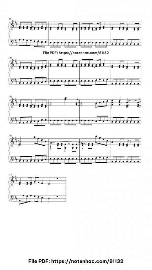 Last Christmas (Instrumental Version) piano sheet music free pdf