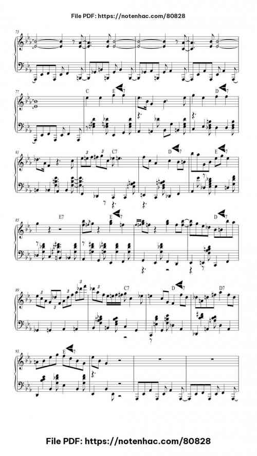 Linus and Lucy piano sheet music free pdf