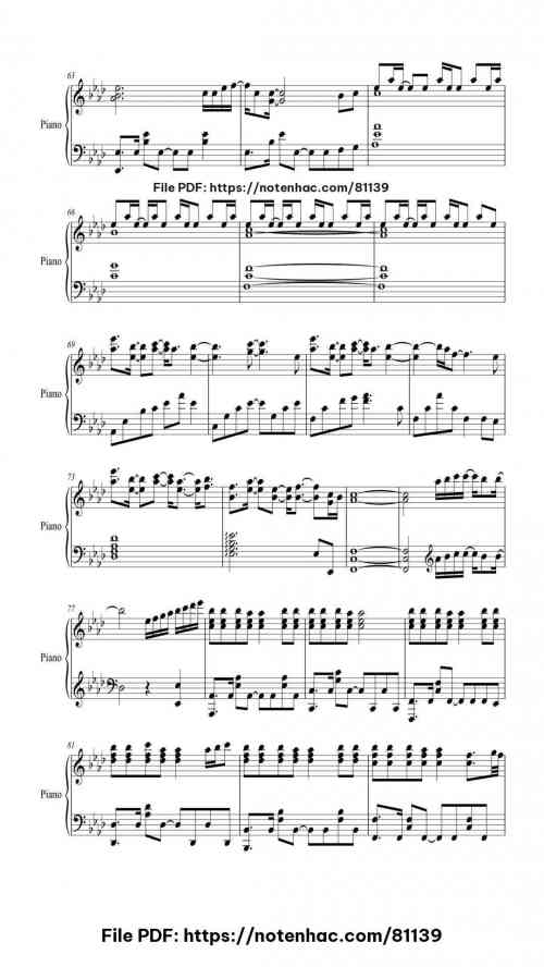 Love Me Like You Do piano sheet music free pdf