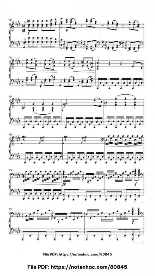 Moonlight Sonata III piano sheet music free pdf
