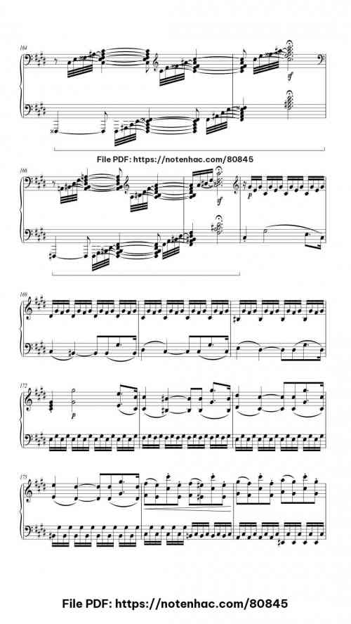 Moonlight Sonata III piano sheet music free pdf
