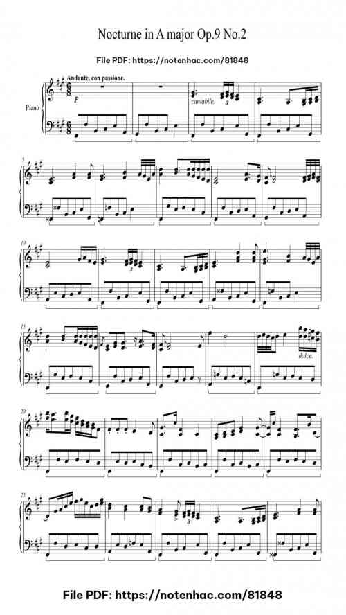 nocturne in e flat major op 9 no 2 1