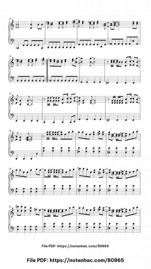 On My Way piano sheet music free pdf
