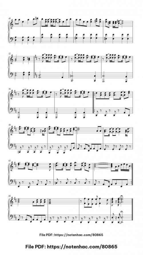 On My Way piano sheet music free pdf