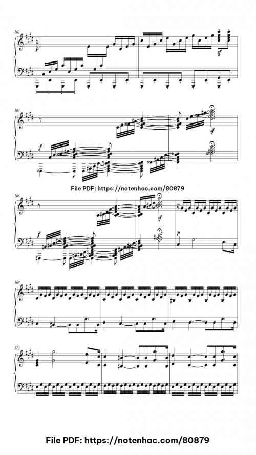 Piano Sonata No. 14 in C-Sharp Minor, Op. 27 No. 2 "Moonlight": III. Presto agitato piano sheet music free pdf