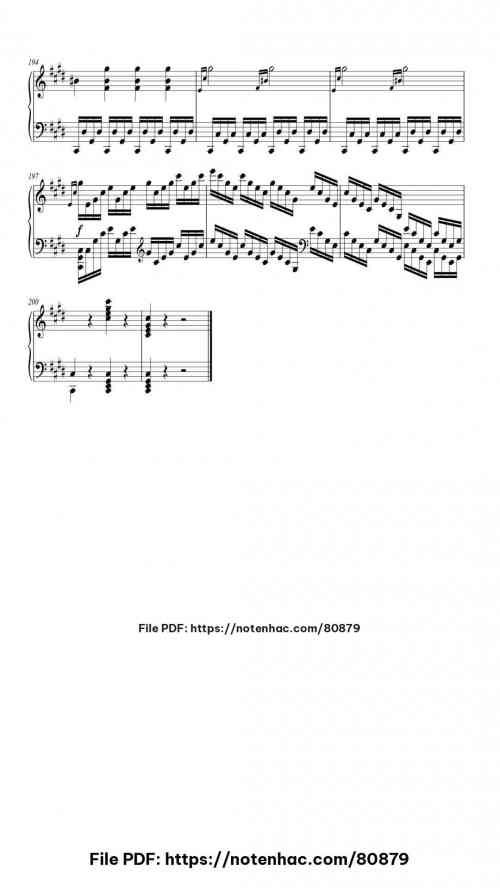 Piano Sonata No. 14 in C-Sharp Minor, Op. 27 No. 2 "Moonlight": III. Presto agitato piano sheet music free pdf
