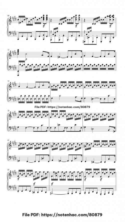 Piano Sonata No. 14 in C-Sharp Minor, Op. 27 No. 2 "Moonlight": III. Presto agitato piano sheet music free pdf