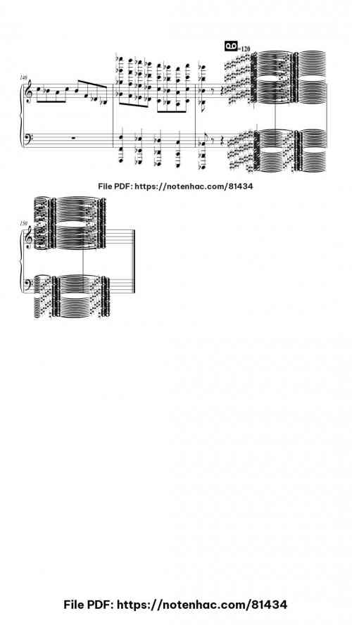 Rush E piano sheet music free pdf