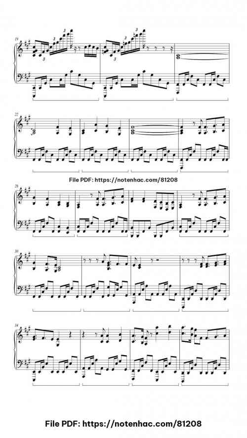 The Final Countdown piano sheet music free pdf