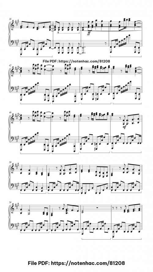 The Final Countdown piano sheet music free pdf