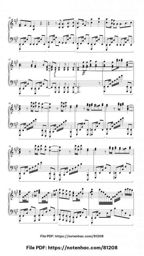 The Final Countdown piano sheet music free pdf