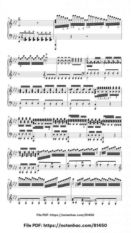 The Four Seasons - Winter in F Minor, RV. 297: III. Allegro piano sheet music free pdf