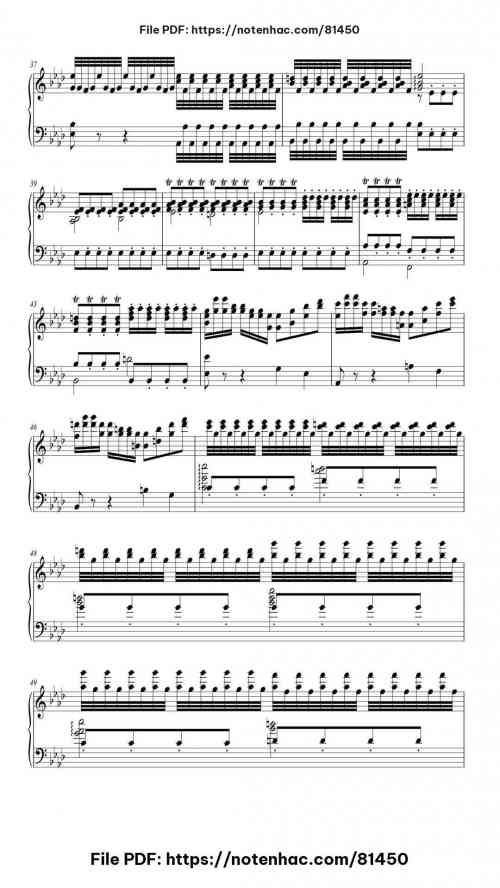 The Four Seasons - Winter in F Minor, RV. 297: III. Allegro piano sheet music free pdf