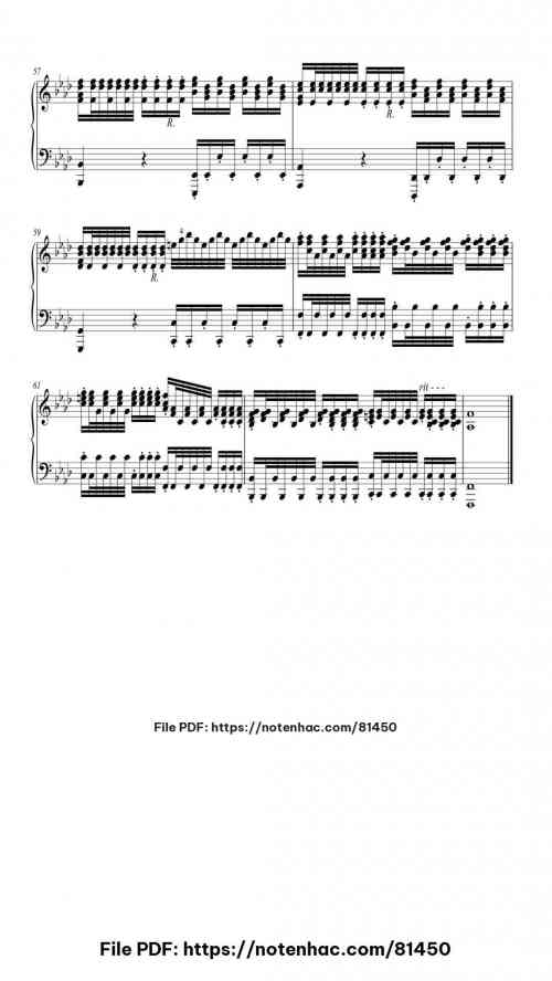 The Four Seasons - Winter in F Minor, RV. 297: III. Allegro piano sheet music free pdf