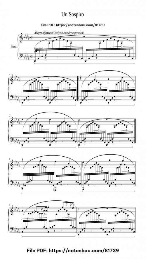 Trois Etudes de Concert No. 3 "Un Sospiro" by Franz Liszt Level Professional 10 Trois Etudes de Concert No. 3 "Un Sospiro" piano sheet music free pdf