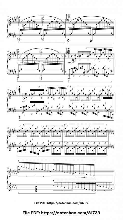Trois Etudes de Concert No. 3 "Un Sospiro" by Franz Liszt Level Professional 15 Trois Etudes de Concert No. 3 "Un Sospiro" piano sheet music free pdf