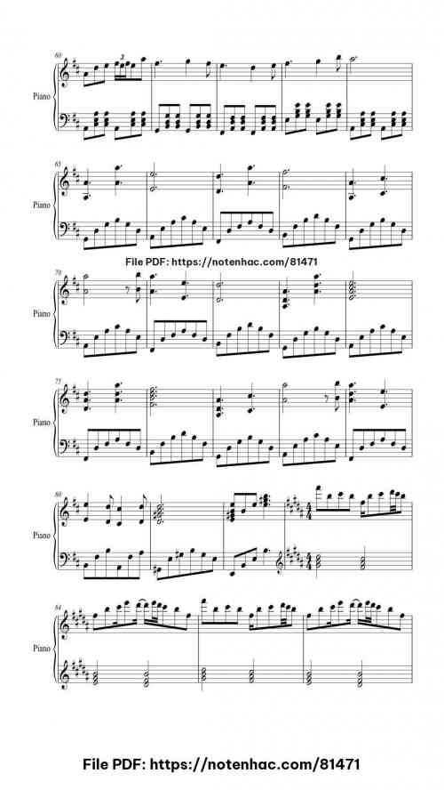 Undertale Medley piano sheet music free pdf