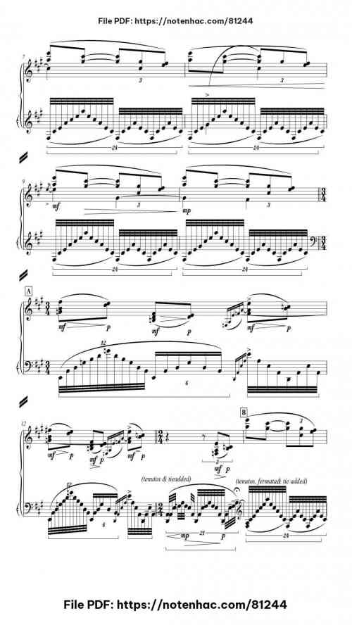 Une Barque sur l'Océan piano sheet music free pdf