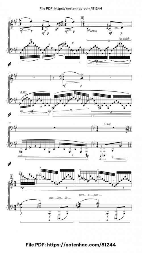 Une Barque sur l'Océan piano sheet music free pdf