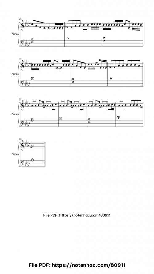 What Is Love piano sheet music free pdf